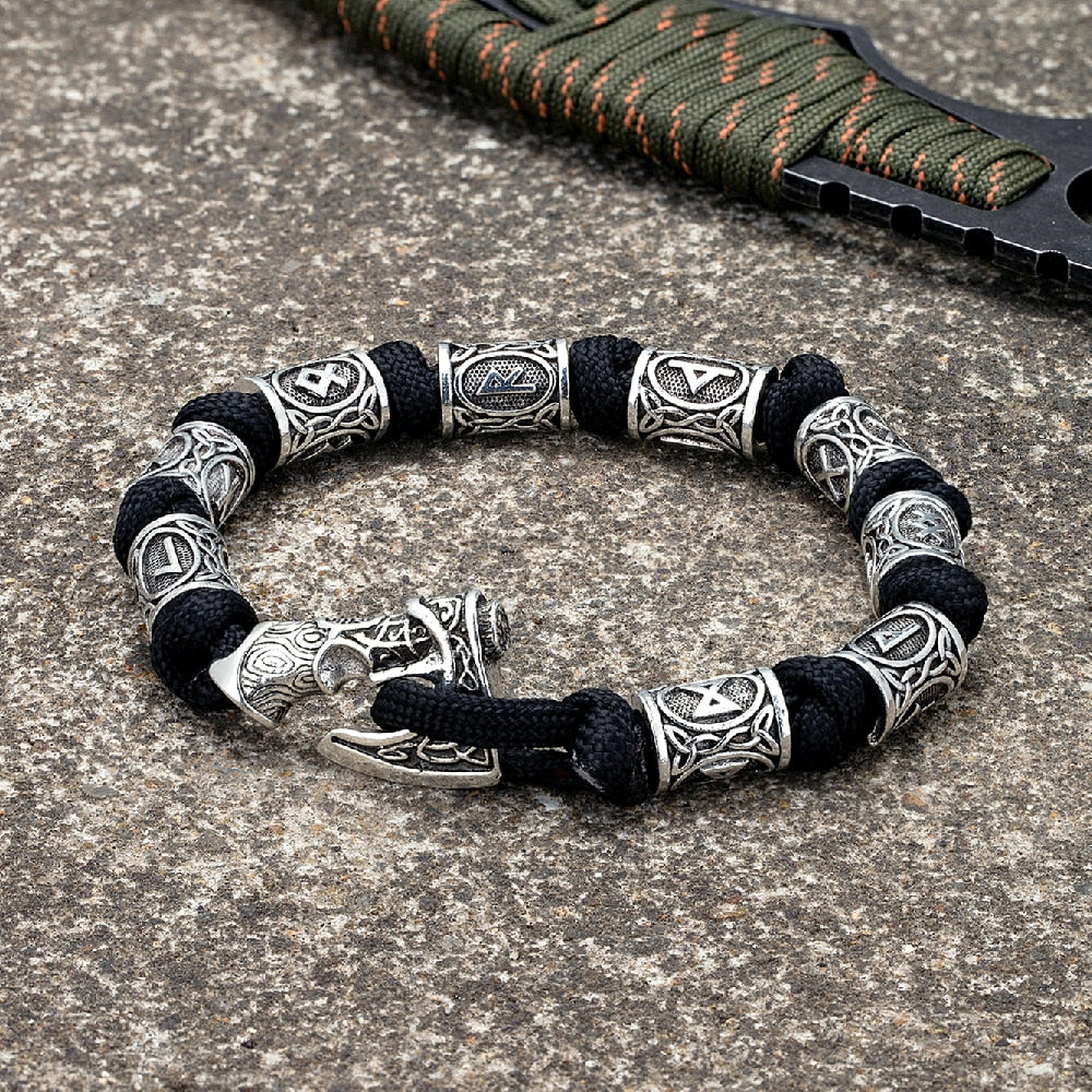 Norse Viking Axe Bracelet || Mens Jewelry Wristband