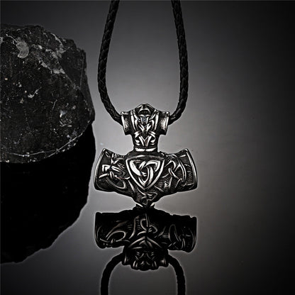 Runic Viking Anchor Pendant || Mens Jewelry Neclace