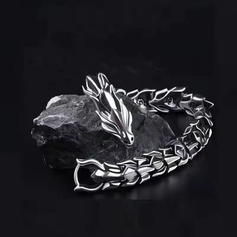 Dragon Head Bracelet || Mens Jewellery Wristband