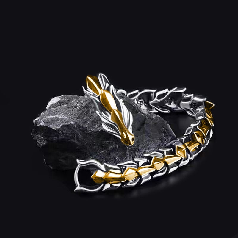 Dragon Head Bracelet || Mens Jewellery Wristband