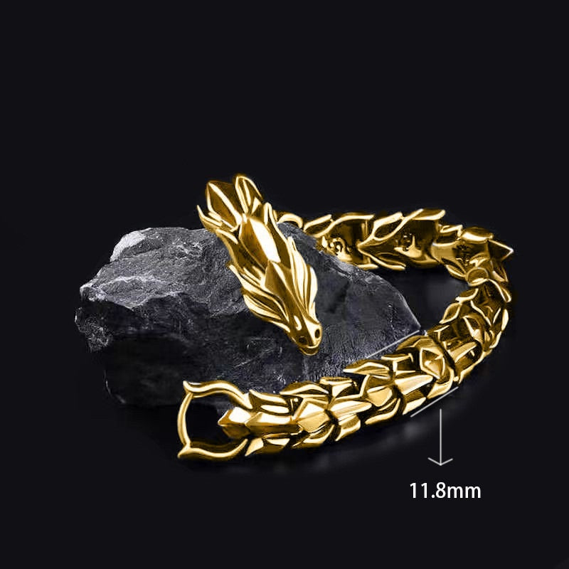 Dragon Head Bracelet || Mens Jewellery Wristband